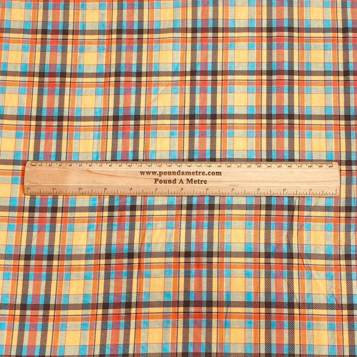 Pound A Metre Per Metres Per Metre 100% Digital Cotton Print - (Checks)