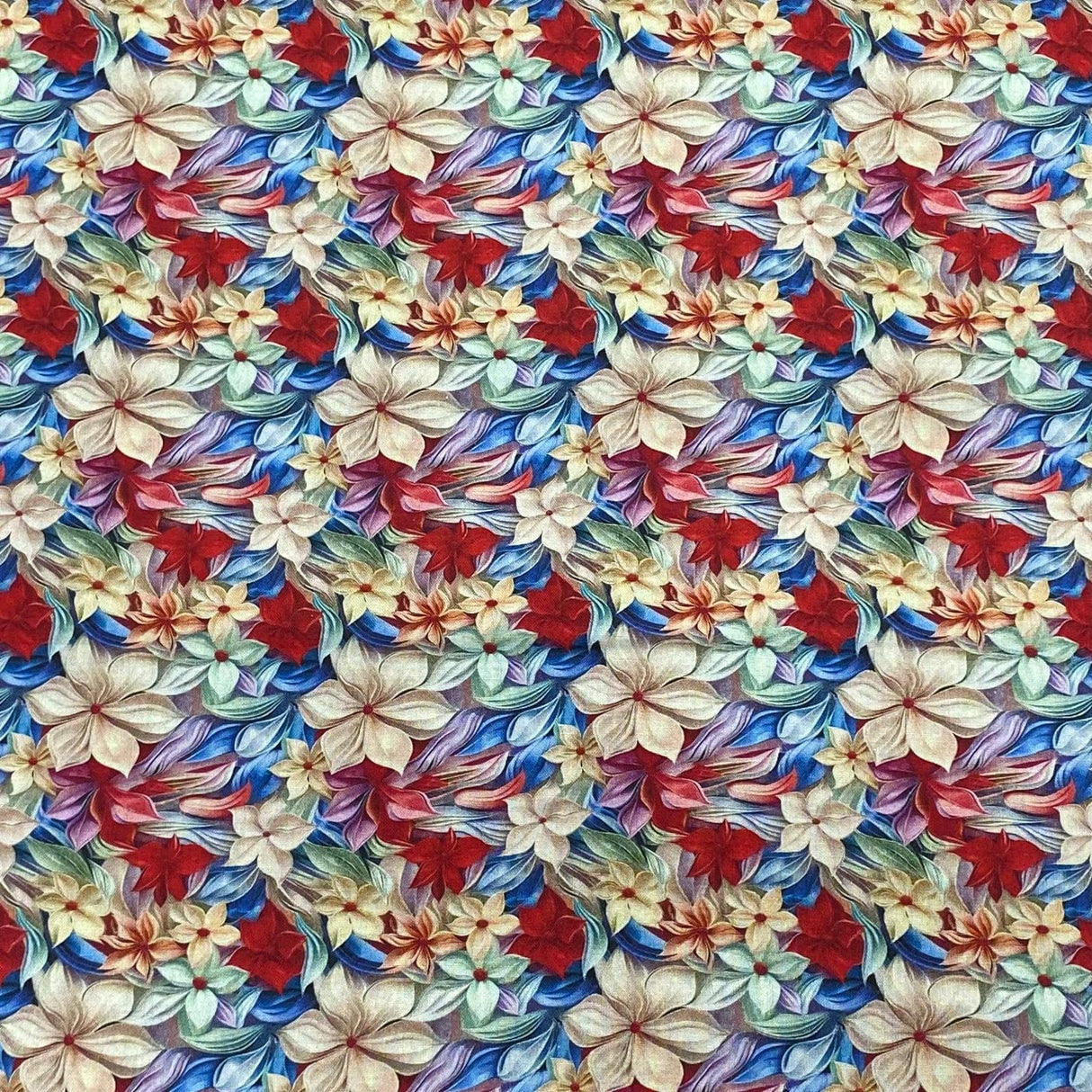 Pound A Metre Per Metres Per Metre 100% Digital Cotton Print - (Fully Bloom)