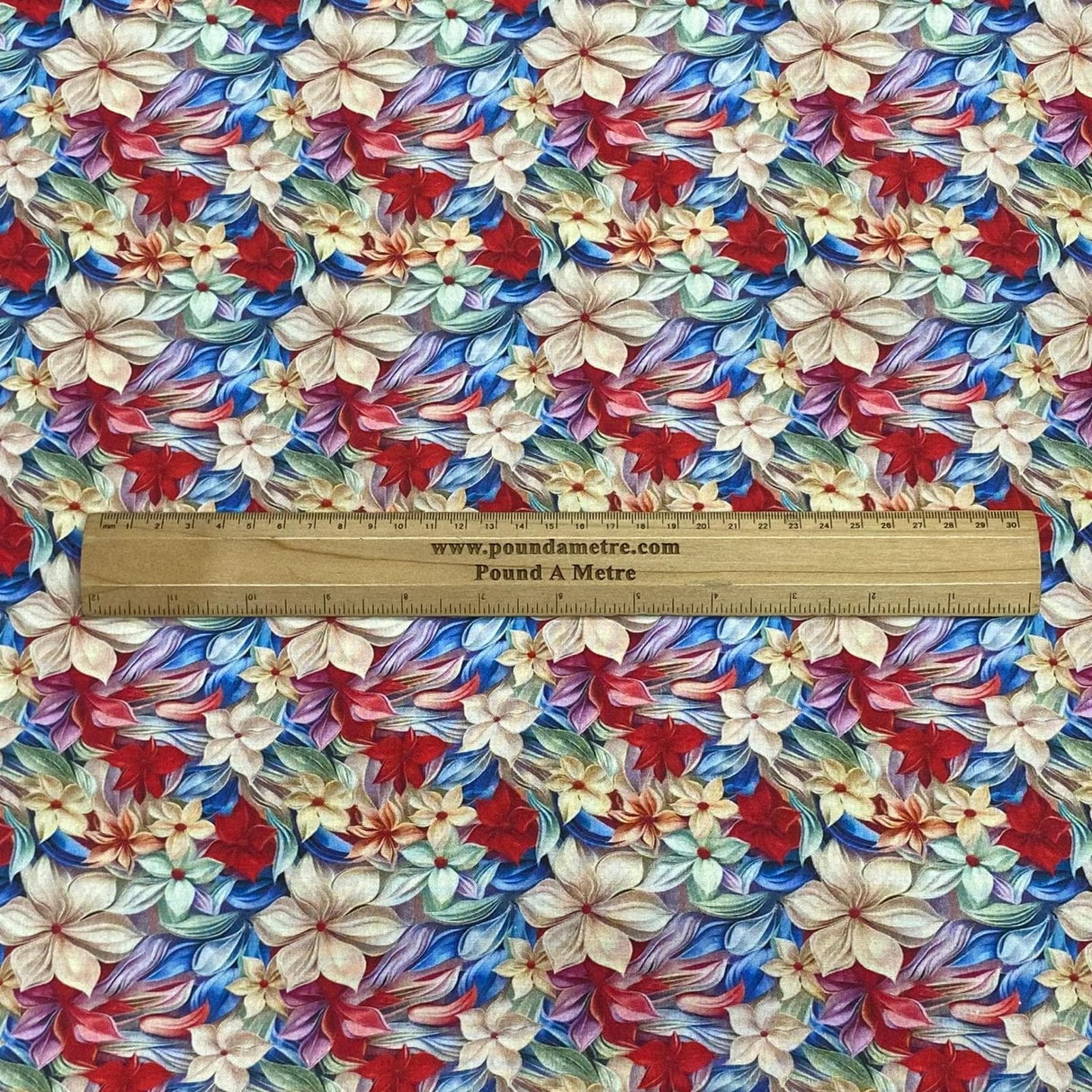 Pound A Metre Per Metres Per Metre 100% Digital Cotton Print - (Fully Bloom)