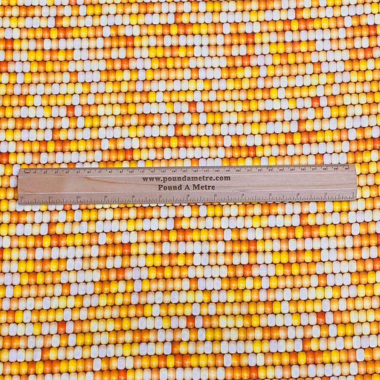 Pound A Metre Per Metres Per Metre 100% Digital Cotton Print - (Honey)