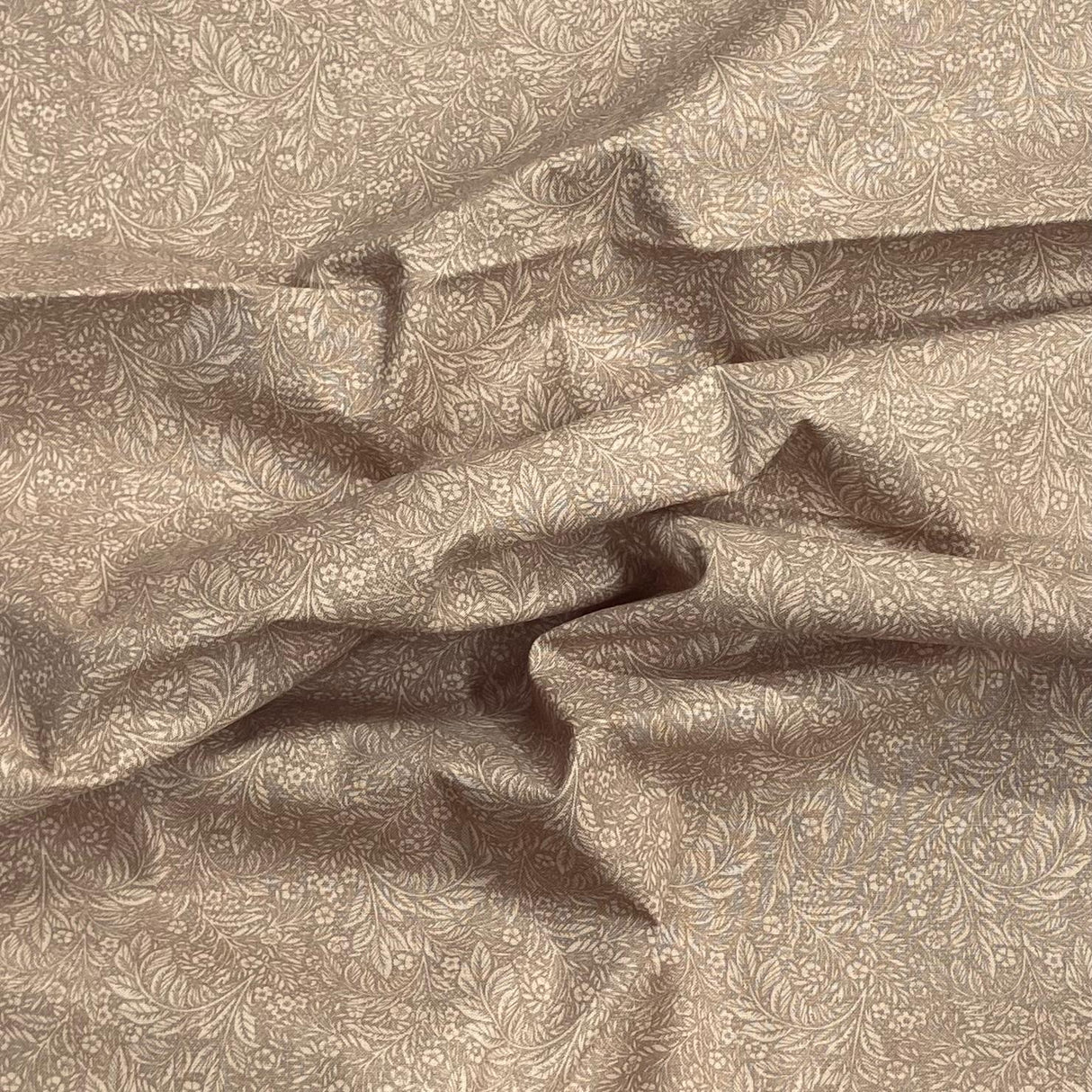 Pound A Metre Per Metres Per Metre 100% Digital Cotton Print - (Light Brown)