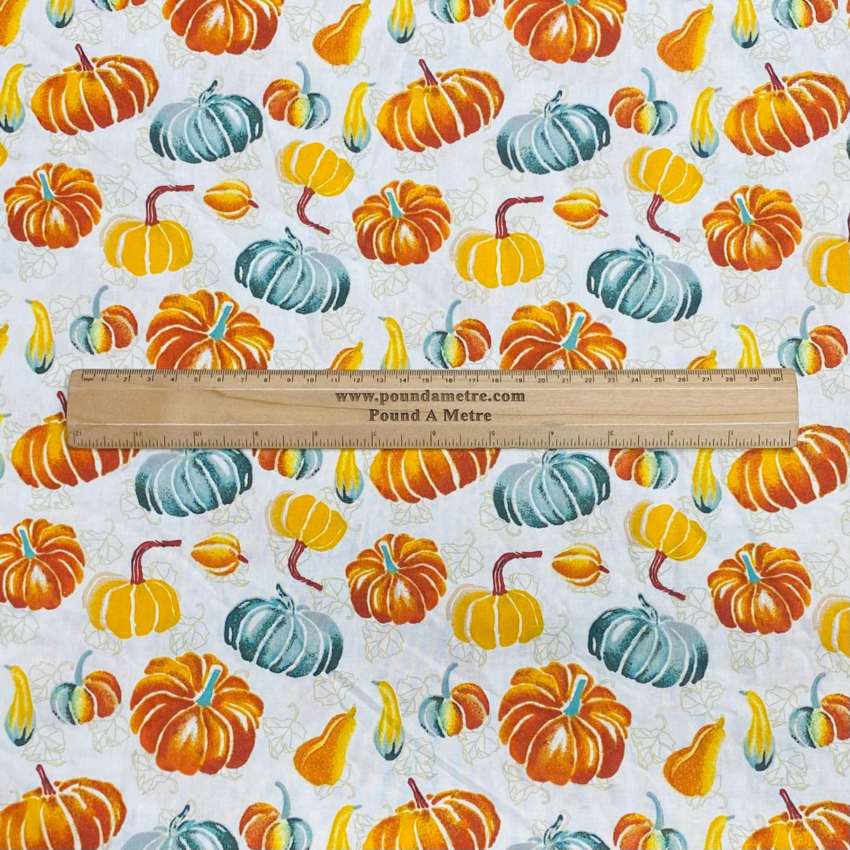 Pound A Metre Per Metres Per Metre 100% Digital Cotton Print - (Pumpkin)
