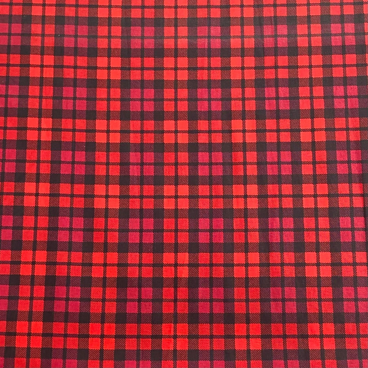 Pound A Metre Per Metres Per Metre 100% Digital Cotton Print - (Tartan)