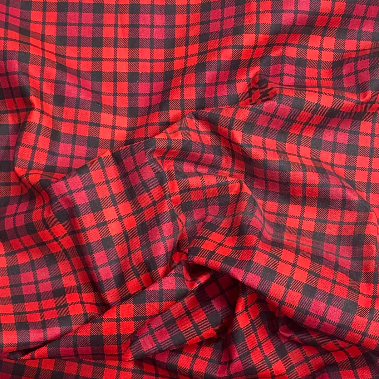 Pound A Metre Per Metres Per Metre 100% Digital Cotton Print - (Tartan)