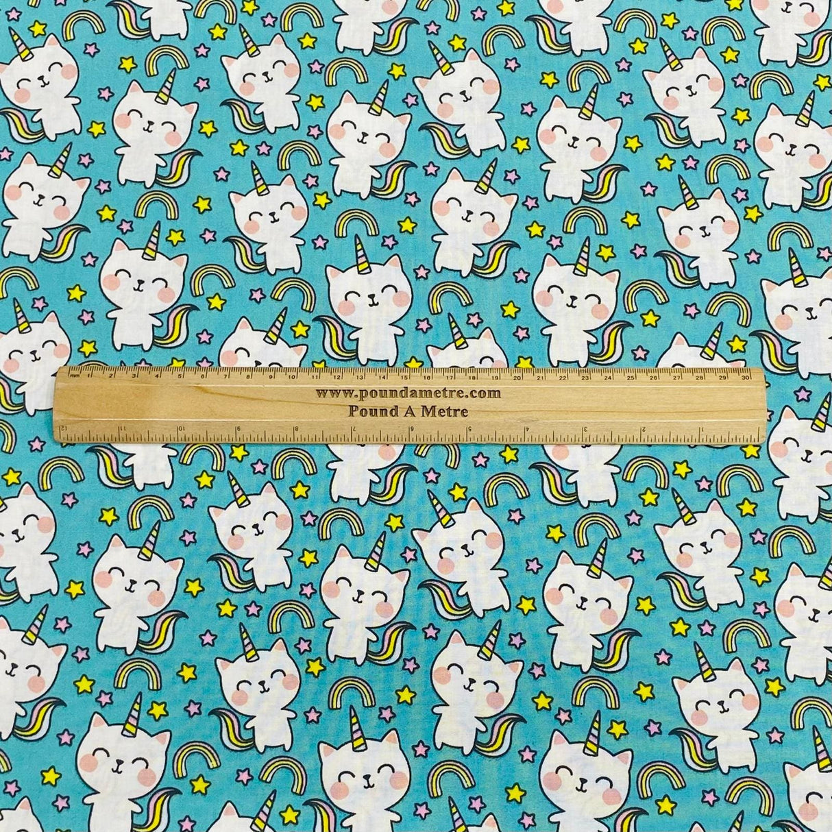 Pound A Metre Per Metres Per Metre 100% Digital Cotton Print - (Unicorn)