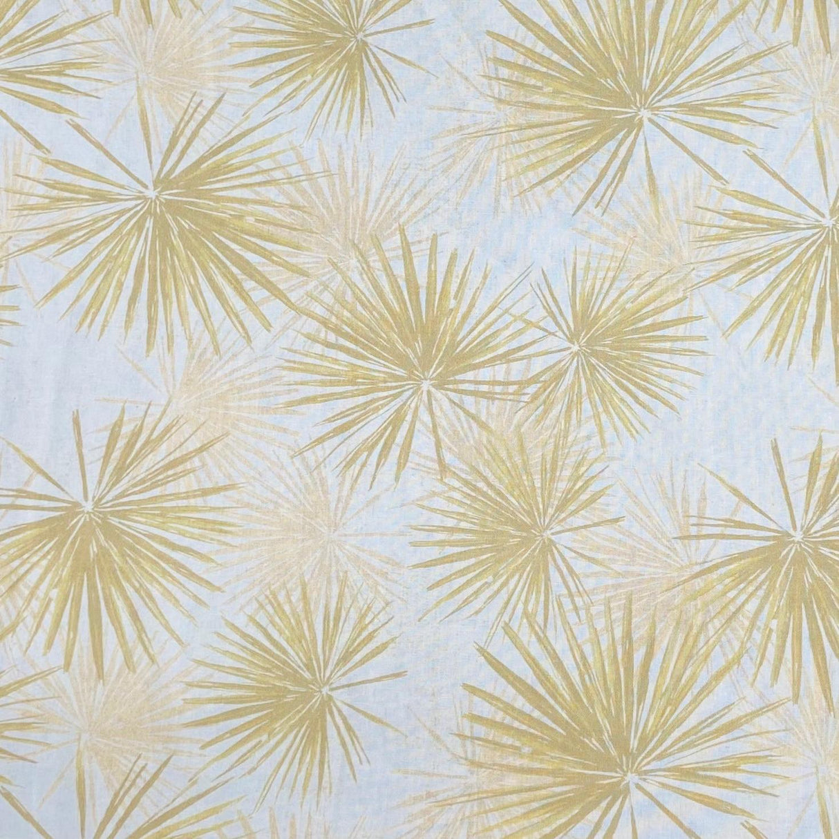 Pound A Metre Per Metres Per Metre 100% Digital Cotton Print - (White & Gold)