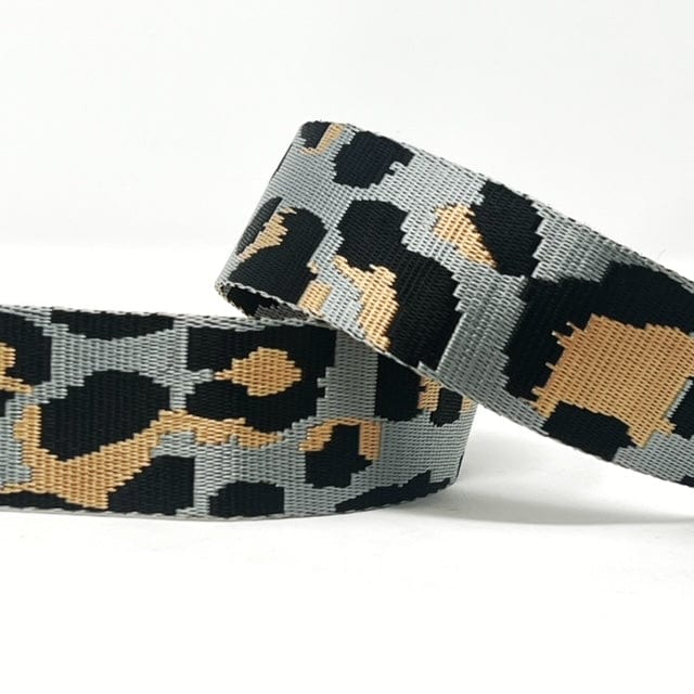 Pound A Metre Per Metre Animal Webbing: For Bag Straps- (Cheetah 2) 38mm / 40mm