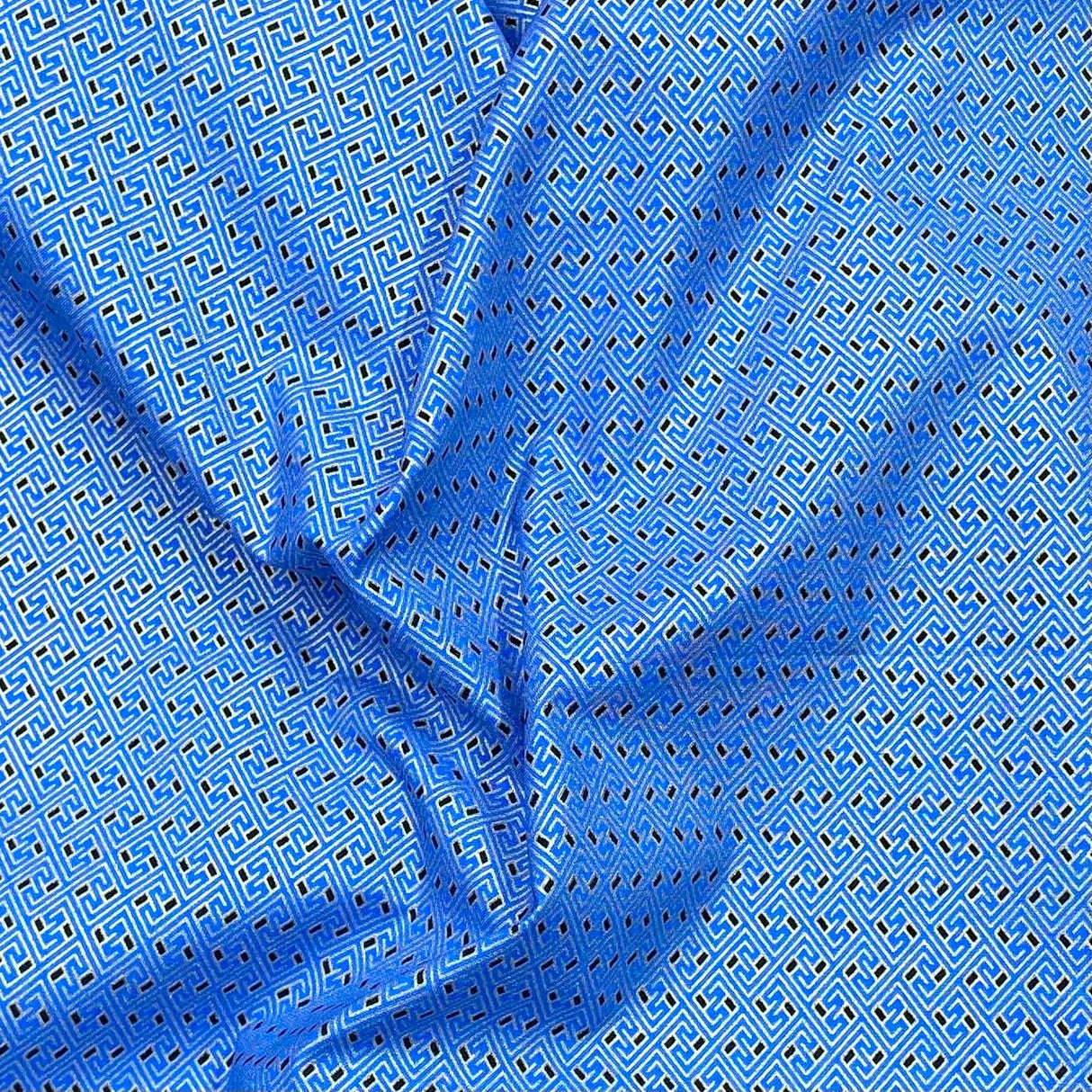 Pound A Metre Per Metre Beautiful Designer Printed Cotton- 45" Wide (Blue)