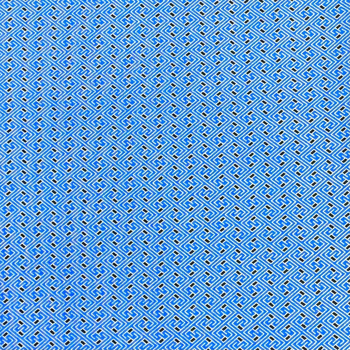 Pound A Metre Per Metre Beautiful Designer Printed Cotton- 45" Wide (Blue)