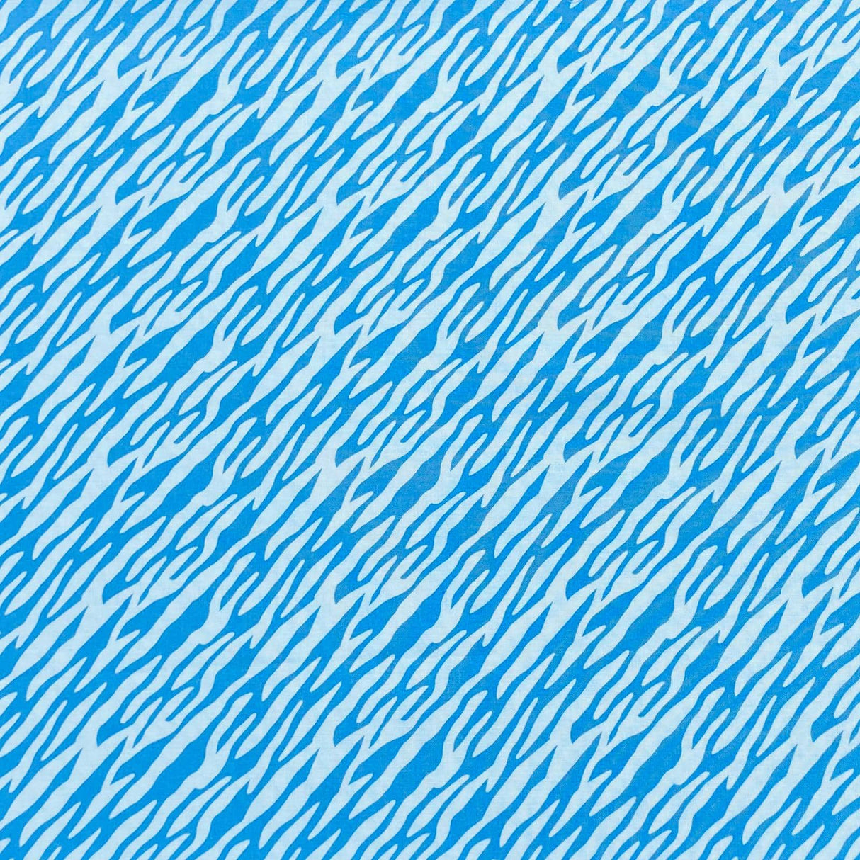 Pound A Metre Per Metre Beautiful Designer Printed Cotton- 45" Wide (Blue Tiger)