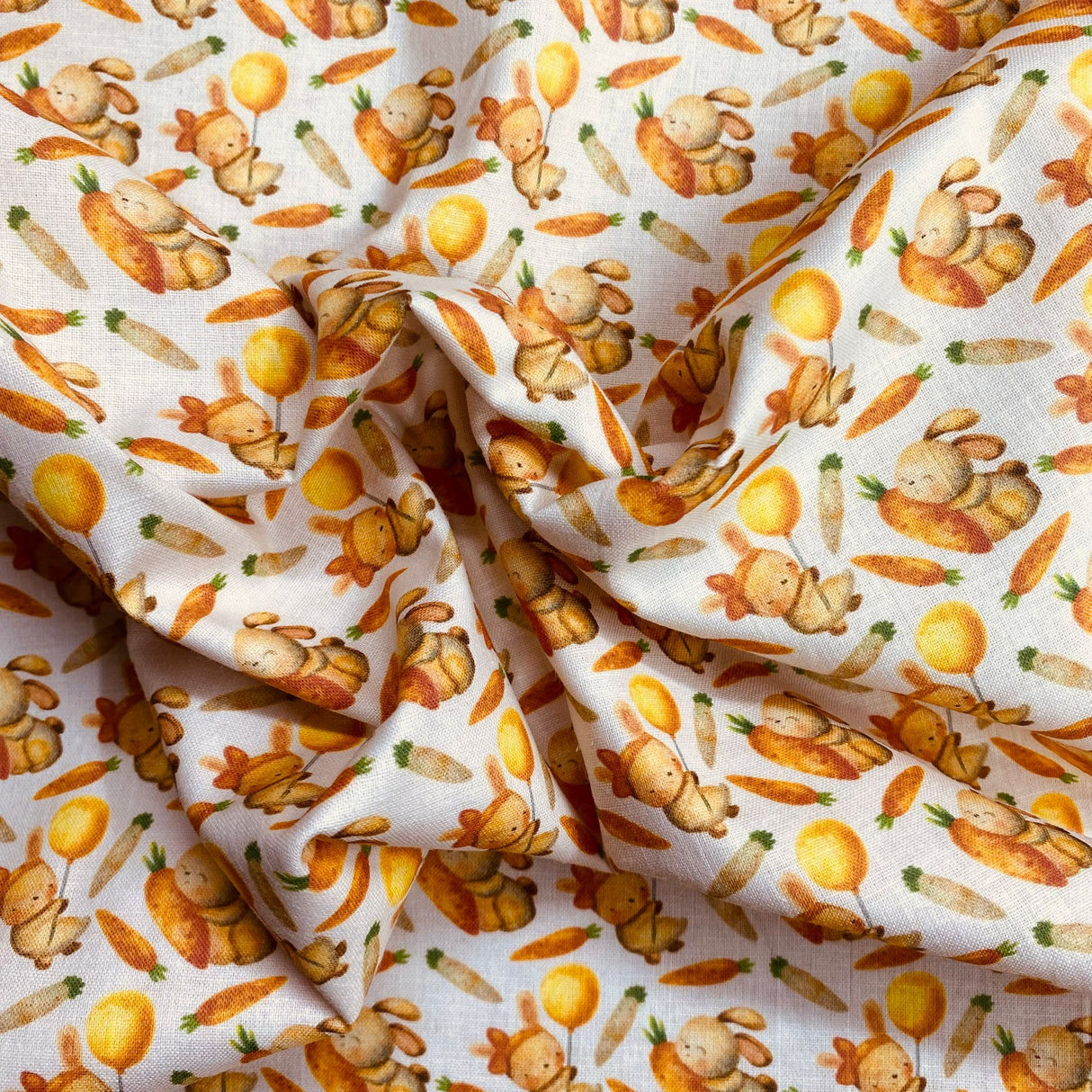 Pound A Metre Per Metre Per Metre Beautiful Digitally Printed 100% Cotton- 45" Wide (Bunnies)