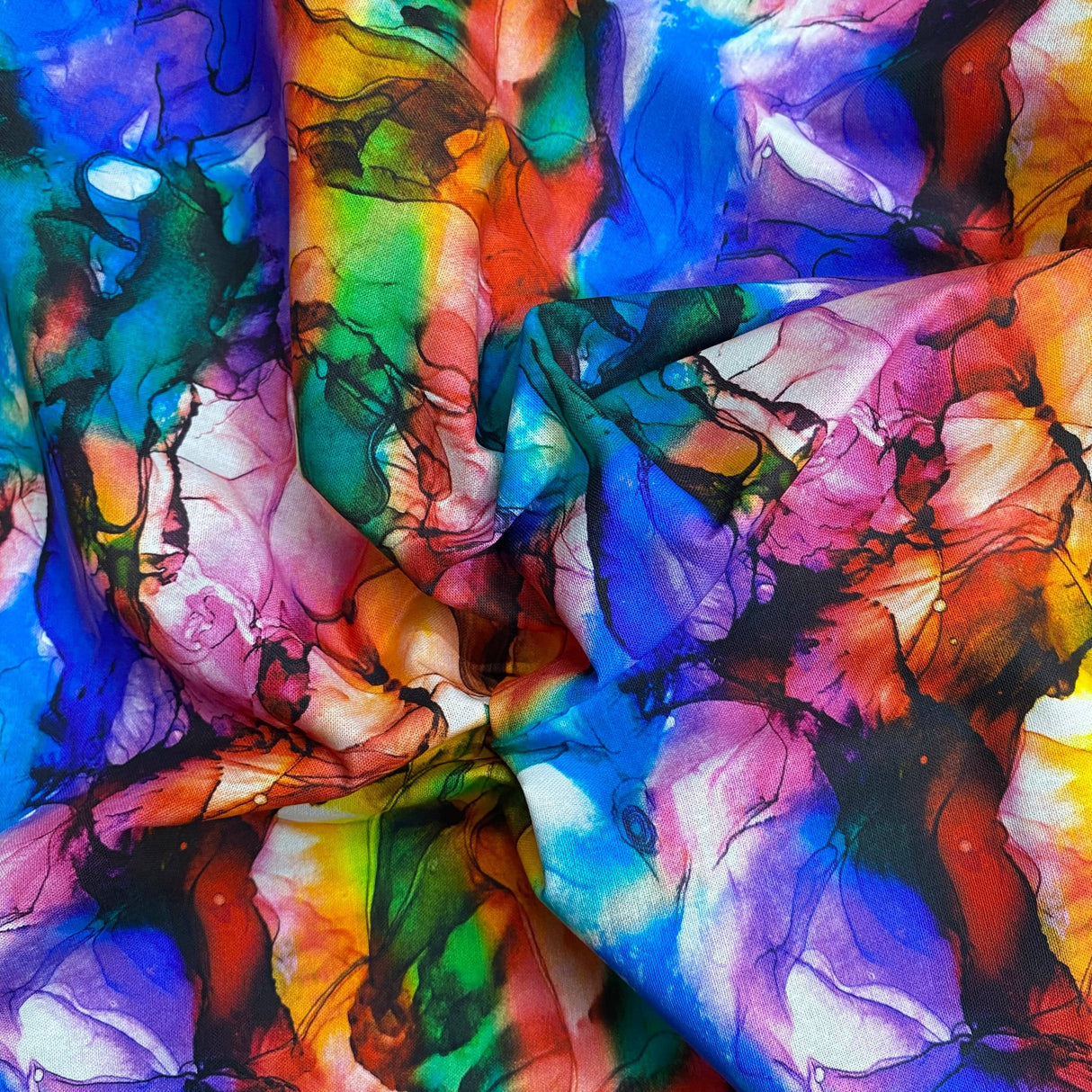 Pound A Metre Per Metre Per Metre Beautiful Digitally Printed 100% Cotton- 45" Wide (Paint)