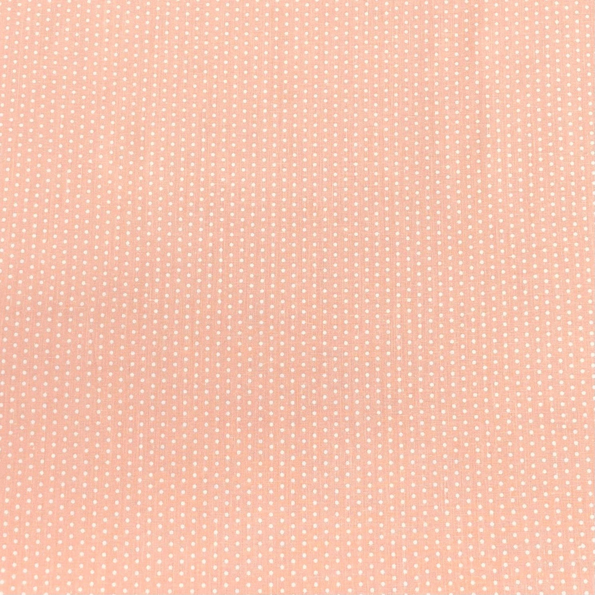 Pound A Metre Per Metre Per Metre Beautiful Digitally Printed 100% Cotton- 45" Wide (Peach Polka)