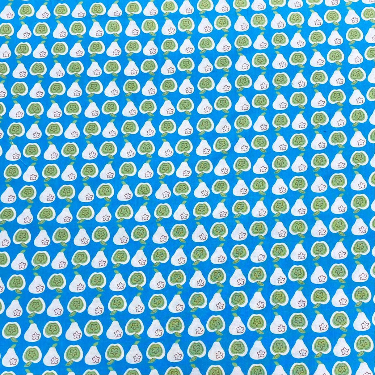 Pound A Metre Per Metre Per Metre Beautiful Digitally Printed 100% Cotton- 45" Wide (Sky Apple) (Cotton-Deal)