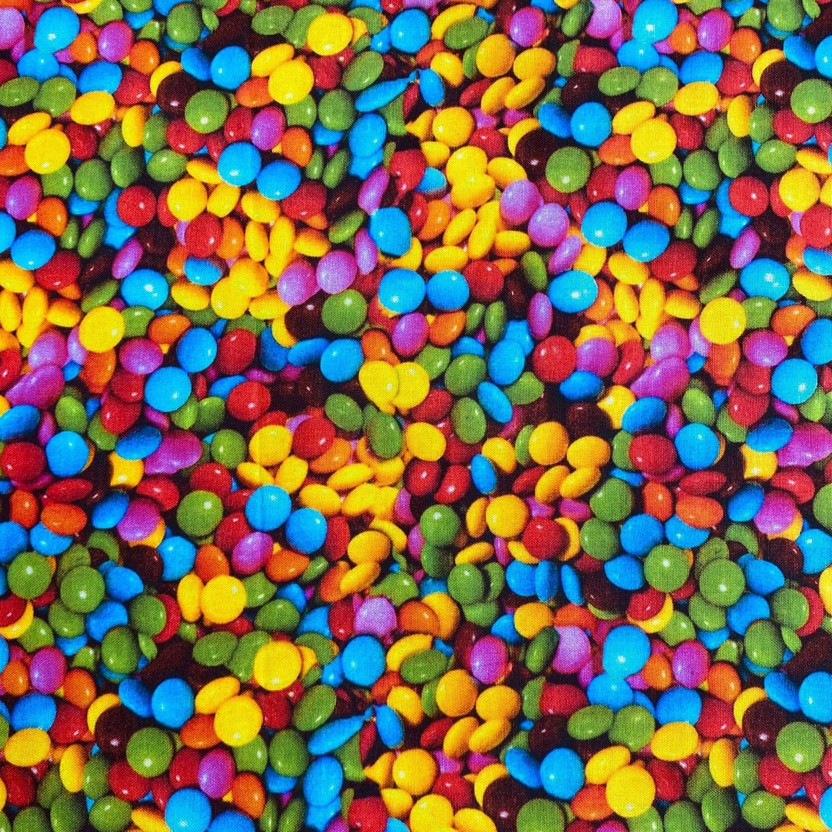 Pound A Metre Per Metre Per Metre Beautiful Digitally Printed 100% Cotton- 45" Wide (Smarties)
