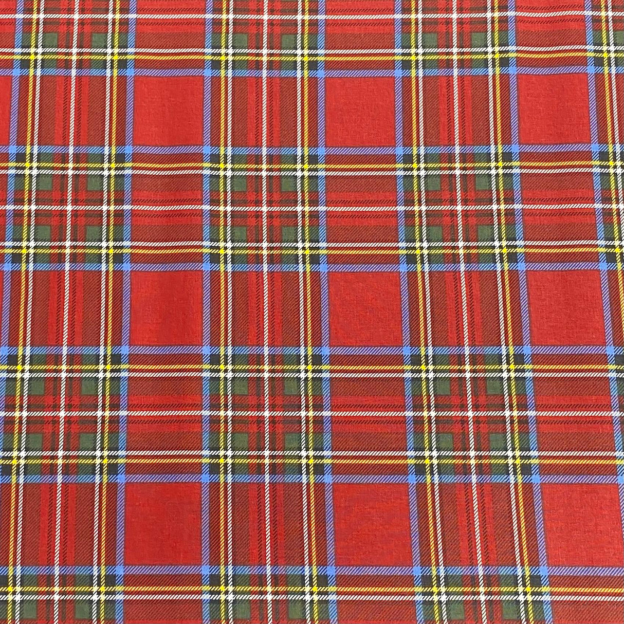 Pound A Metre Per Metre Per Metre Beautiful Digitally Printed 100% Cotton- 45" Wide (Tartan)
