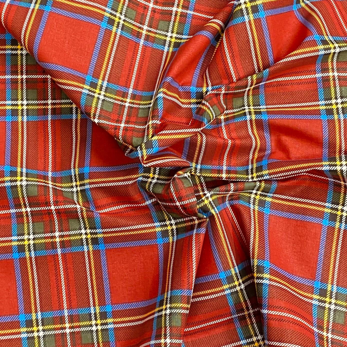 Pound A Metre Per Metre Per Metre Beautiful Digitally Printed 100% Cotton- 45" Wide (Tartan)