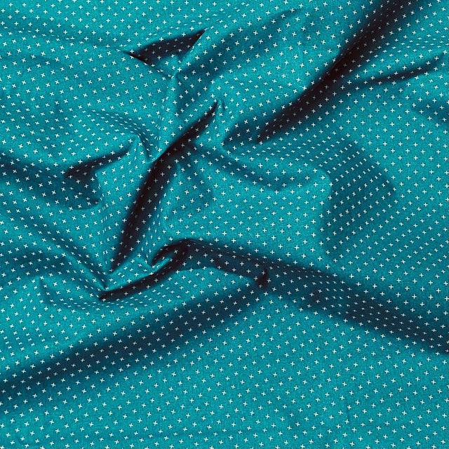 Pound A Metre Per Metre Per Metre Beautiful Digitally Printed 100% Cotton- 45" Wide (Teal)