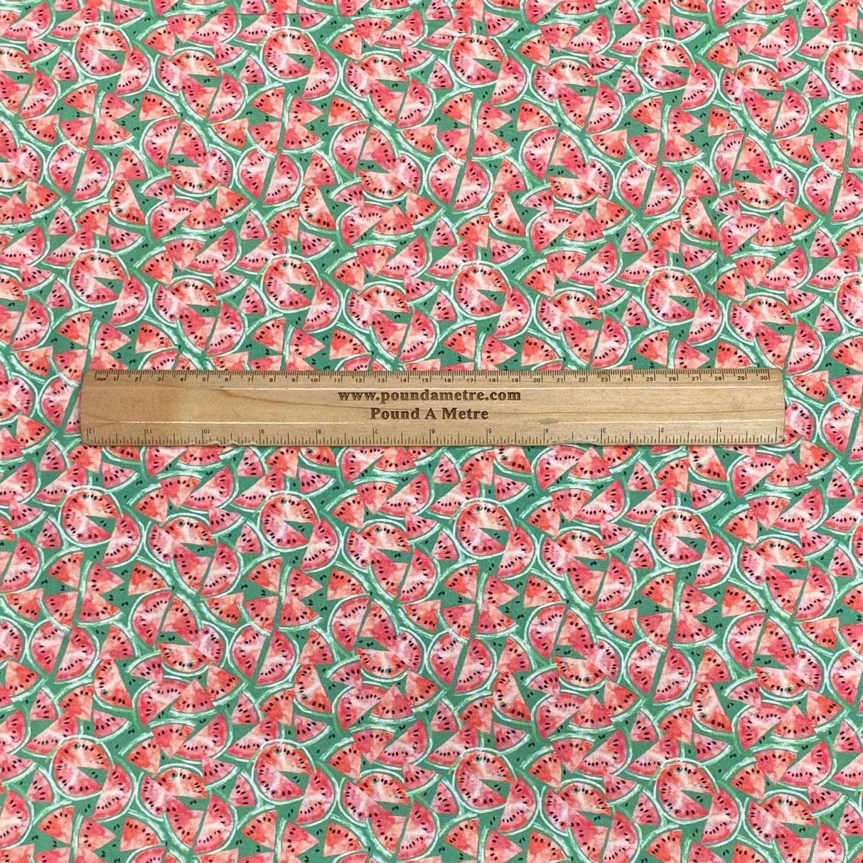 Pound A Metre Per Metre Per Metre Beautiful Digitally Printed 100% Cotton- 45" Wide (Watermelon)