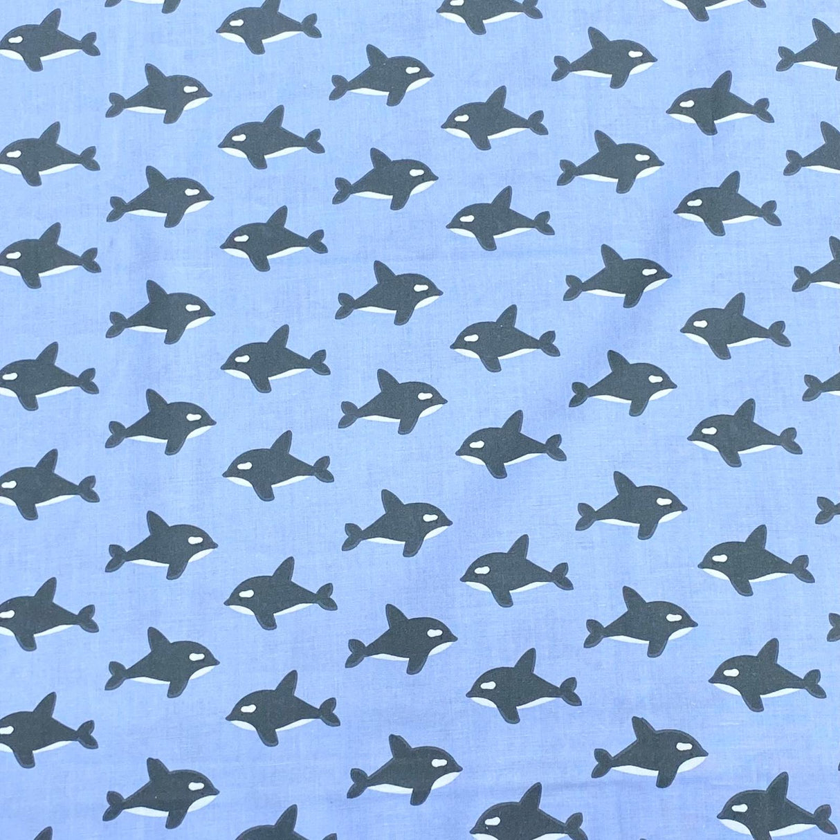 Pound A Metre Per Metre Per Metre Beautiful Digitally Printed 100% Cotton- 45" Wide (Whale)