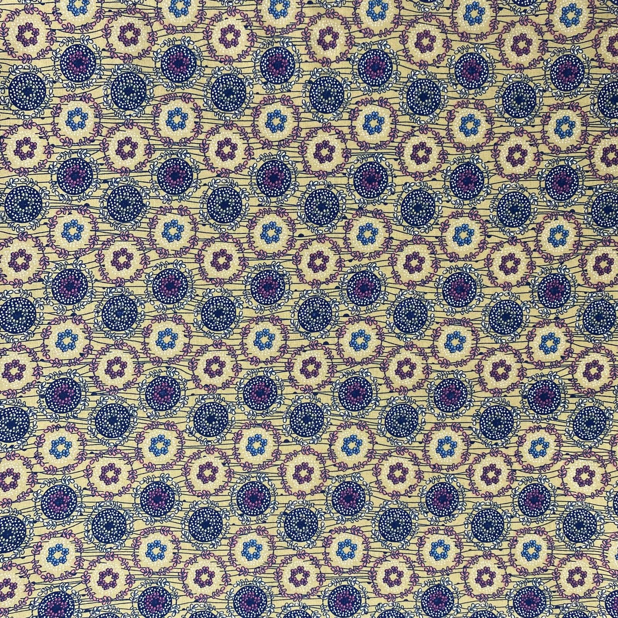 Pound A Metre Per Metre Per Metre Beautiful Digitally Printed 100% Cotton- 45" Wide (Yellow)