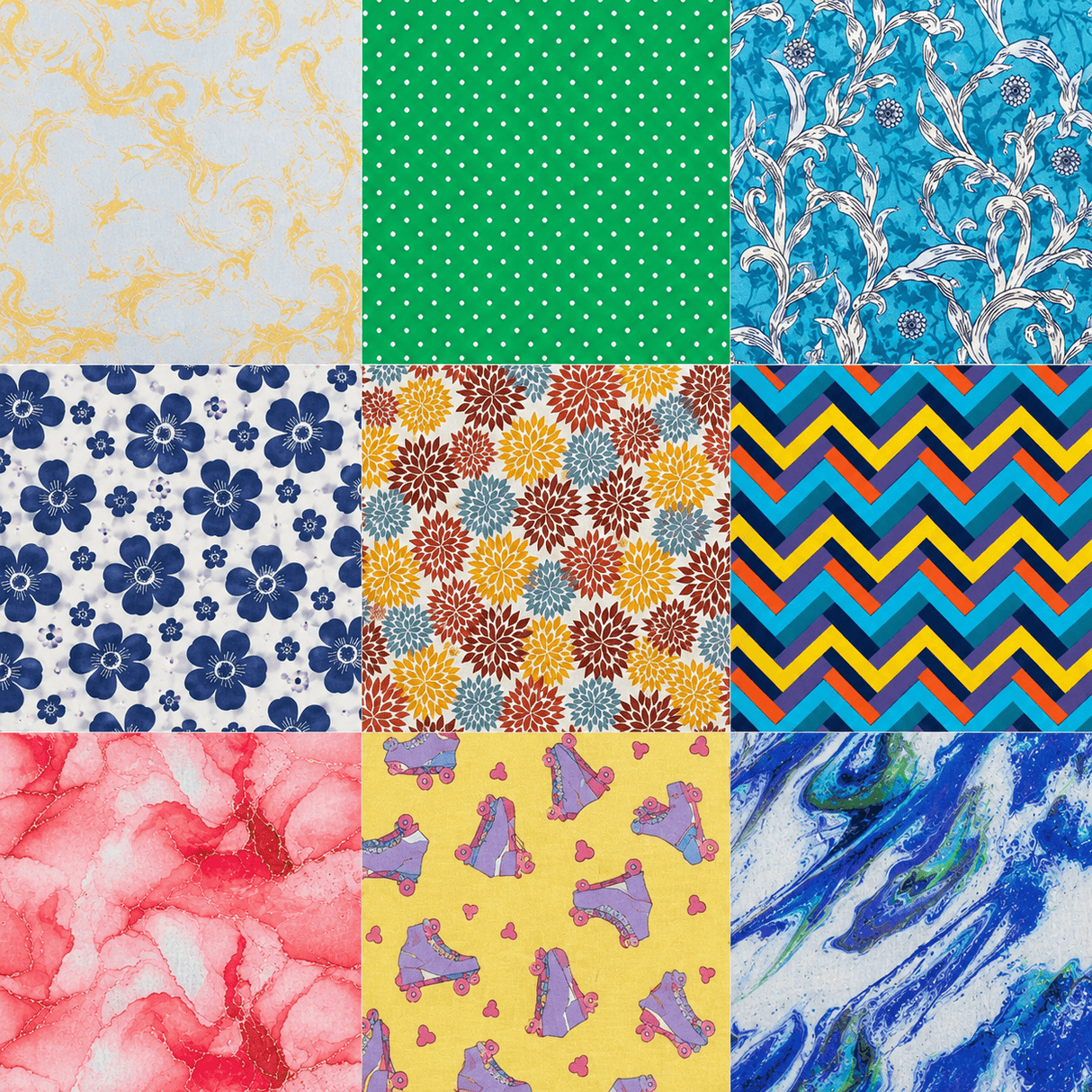 Pound A Metre Per Metre Clearance Digital Cotton 45'' Wide (Over 100 Variation Available)