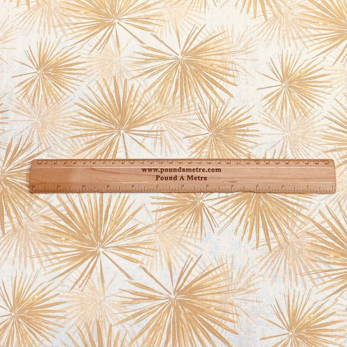 Pound A Metre Per Metre Per Metre Digitally Printed 100% Cotton- 45" Wide (Gold Savannah)