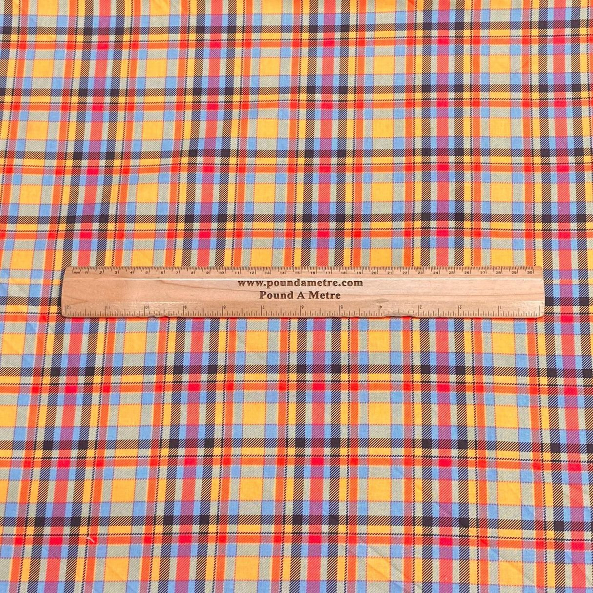Pound A Metre Per Metre Per Metre Digitally Printed 100% Cotton- 45" Wide (Tartan)