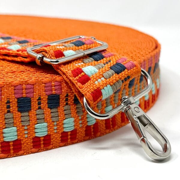 Pound A Metre Per Metre Heavy Duty Webbing: For Bag Straps- (Orange/red/navy/stone/natural) 38mm / 40mm