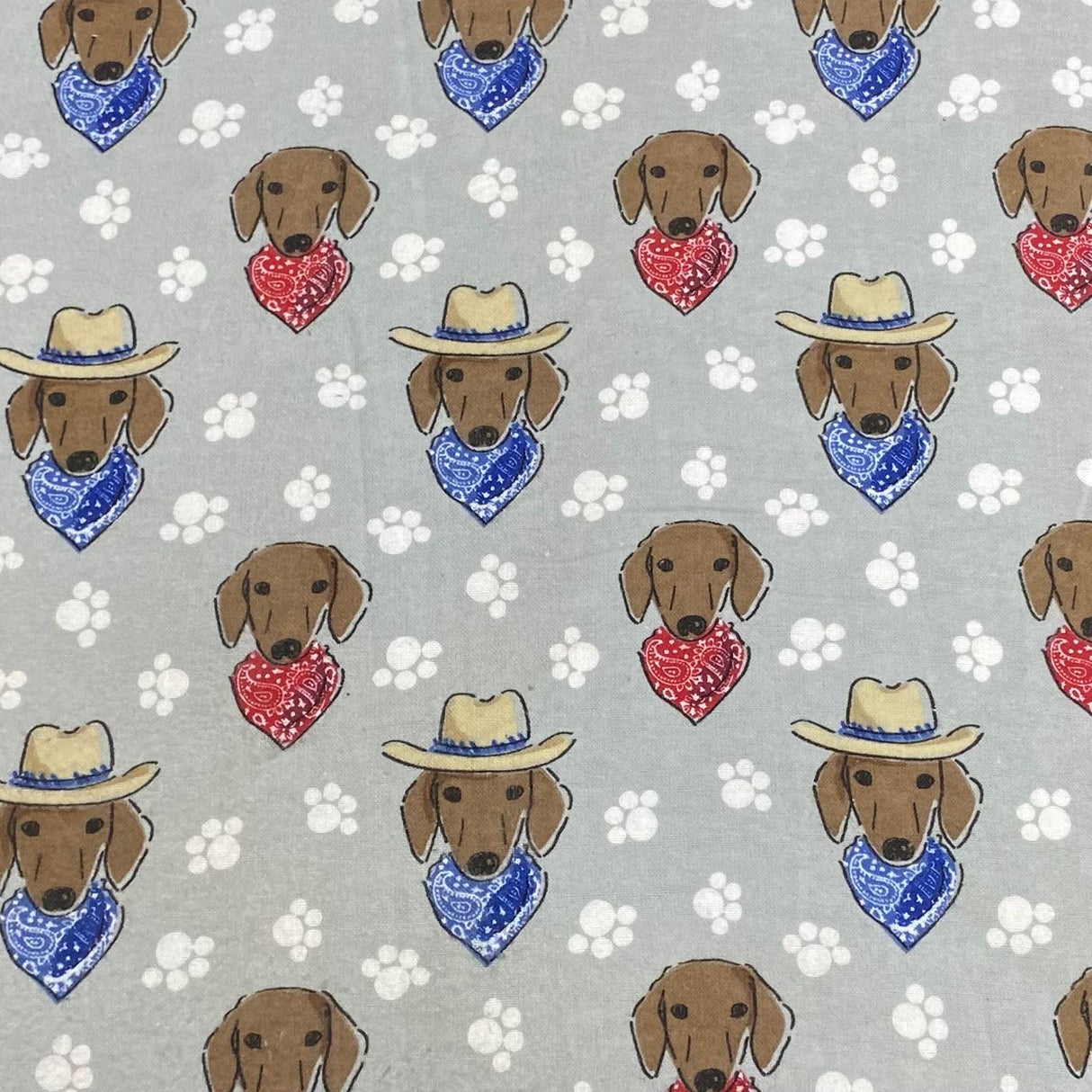 Pound A Metre Per Metre High Quality Brushed Cotton - 45" Wide (American Dog)