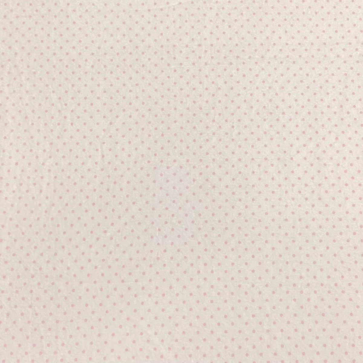 Pound A Metre Per Metre High Quality Brushed Cotton - 45" Wide (Baby Pink Polka)