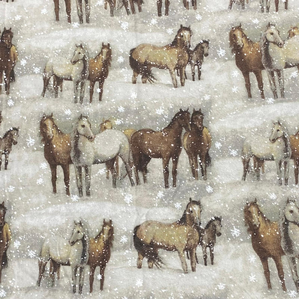 Pound A Metre Per Metre Per Metre High Quality Brushed Cotton - 45" Wide (Horse)