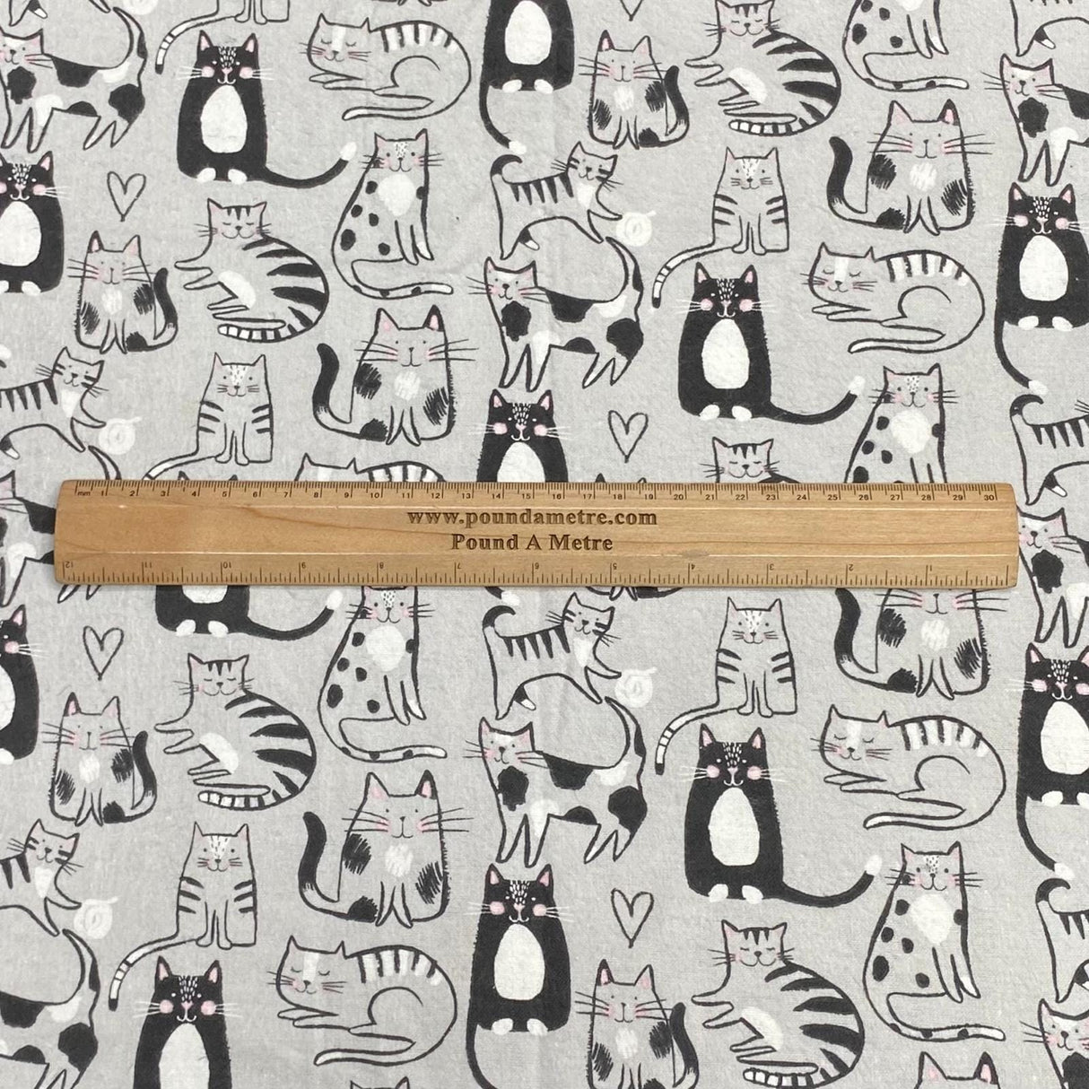 Pound A Metre Per Metre Per Metre High Quality Brushed Cotton - 45" Wide (Kitty)