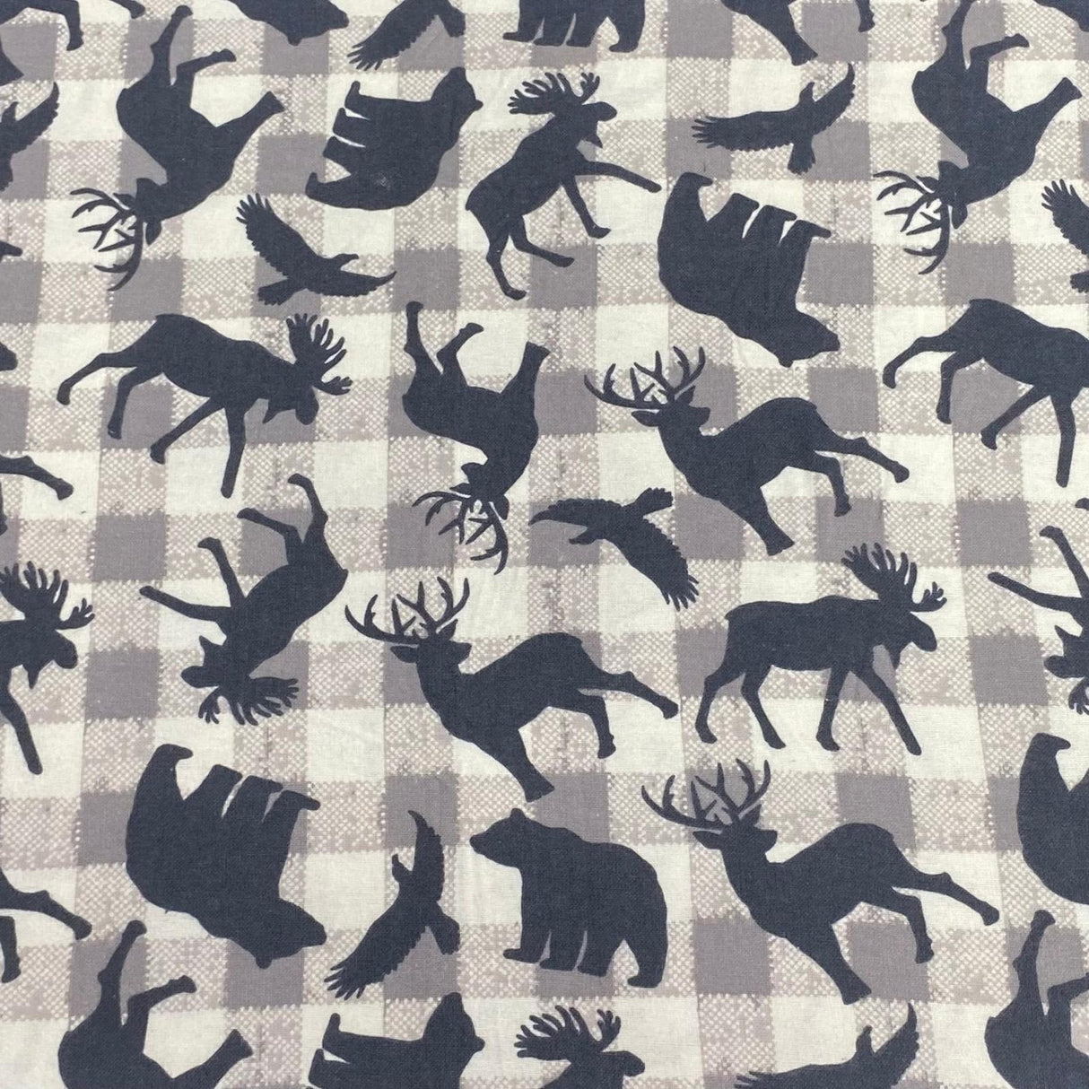 Pound A Metre Per Metre High Quality Brushed Cotton - 45" Wide (Moose & Bear)
