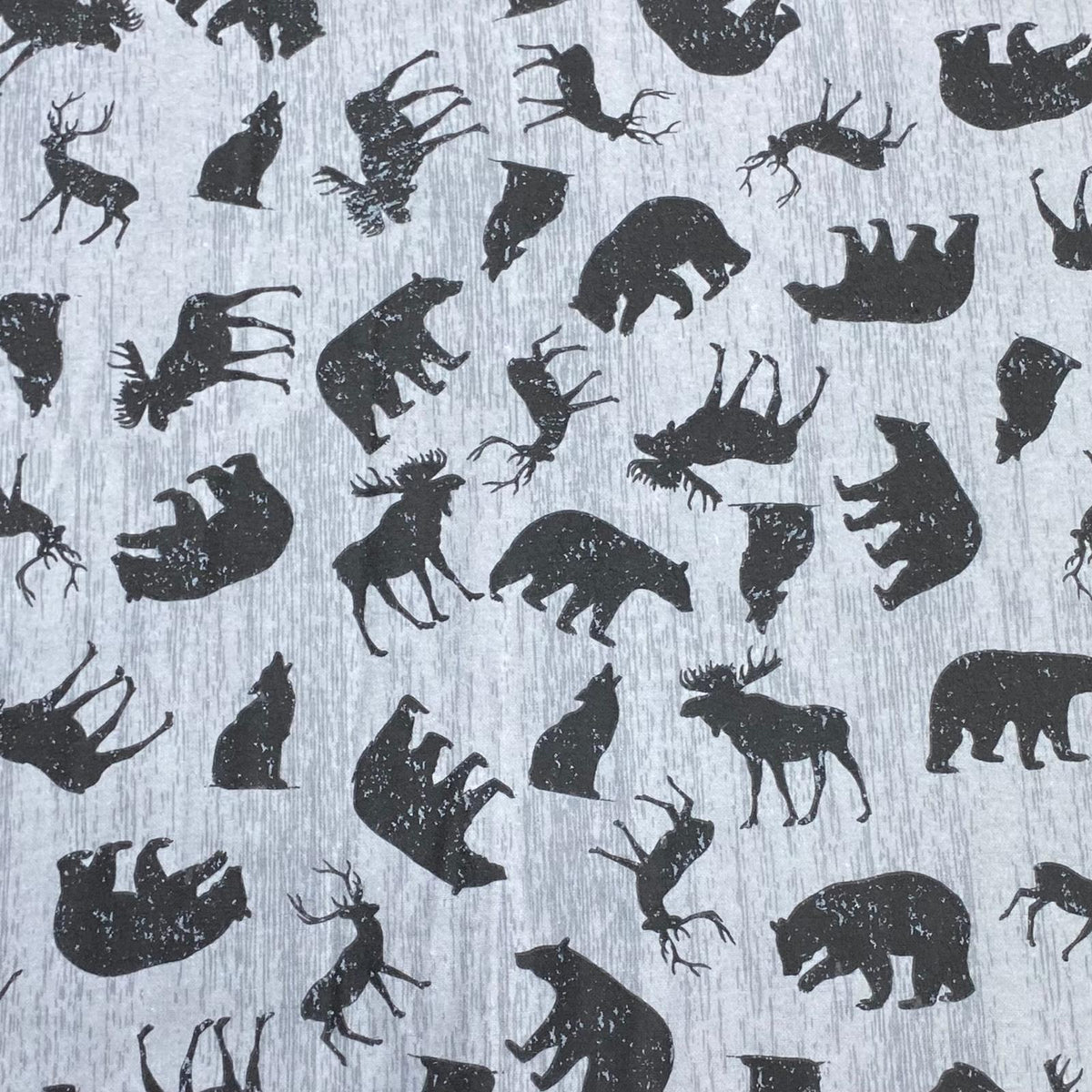 Pound A Metre Per Metre High Quality Brushed Cotton - 45" Wide (Moose & Bear)