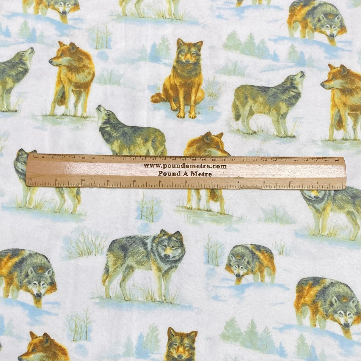 Pound A Metre Per Metre Per Metre High Quality Brushed Cotton - 45" Wide (Wolf)