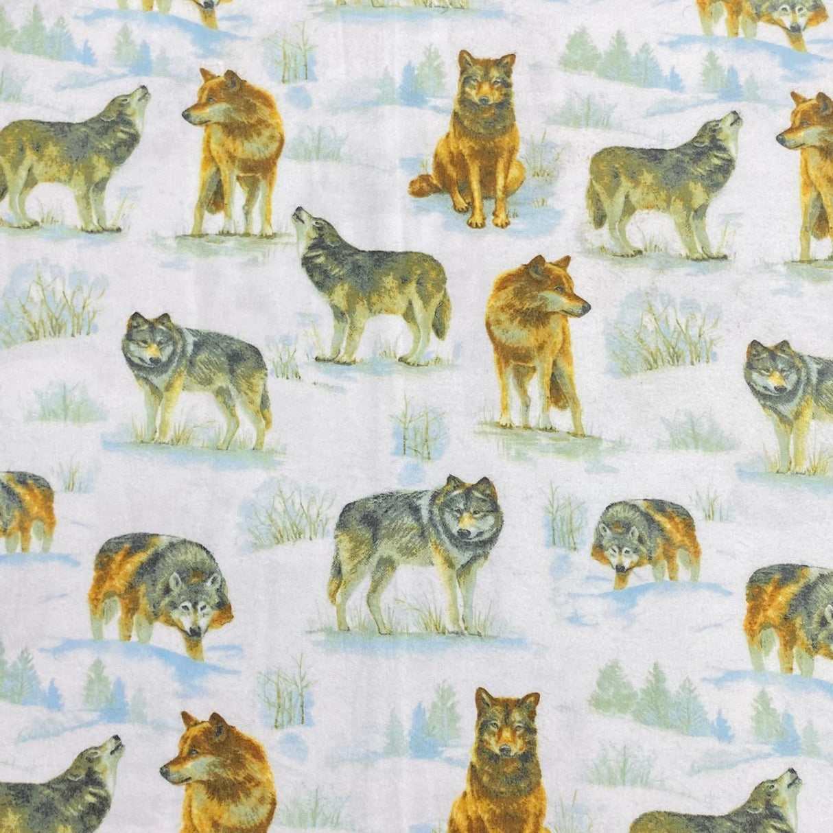 Pound A Metre Per Metre Per Metre High Quality Brushed Cotton - 45" Wide (Wolf)