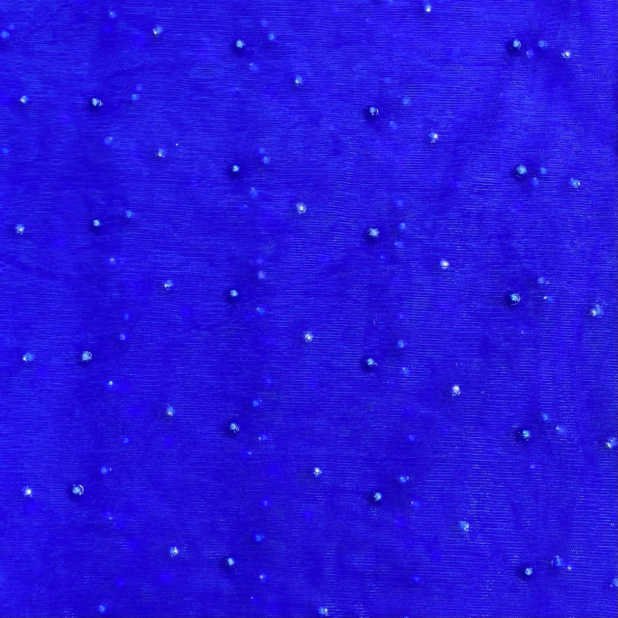 Pound A Metre Per Metre Luxurious Beads On Mesh - 55" wide (Royal)