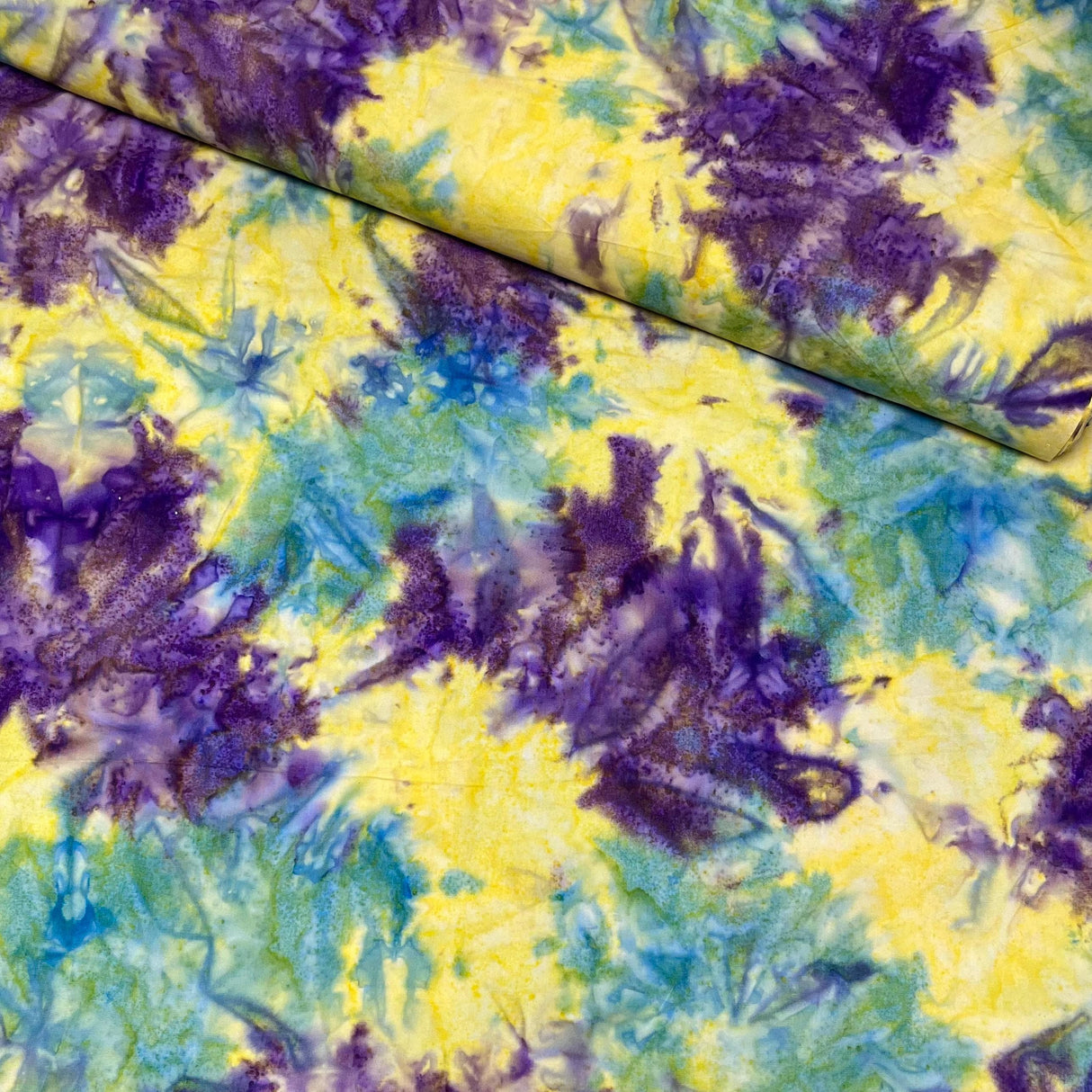 Pound A Metre Per Metre Luxurious Quality 100% Indian Cotton Batik - 45" Wide (Grape)