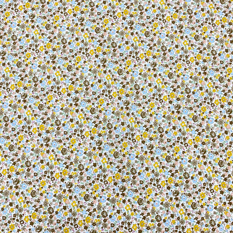 Pound A Metre Per Metre Luxury Dressmaking 100% Cotton Lawn- 60" (Multi Flowers)