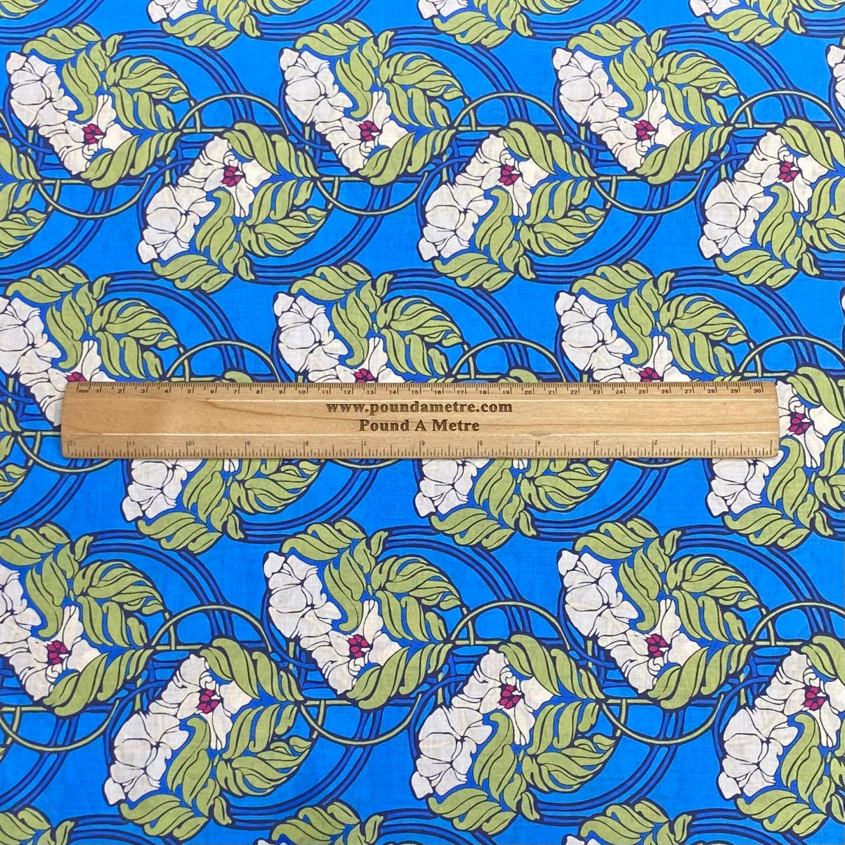 Pound A Metre Per Metre Luxury Dressmaking 100% Digital Printed Cotton Lawn- 55" (Bouquet)