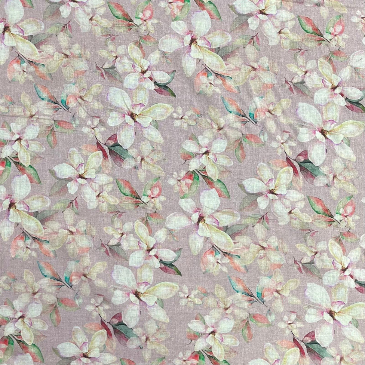 Pound A Metre Per Metre Luxury Dressmaking 100% Digital Printed Cotton Lawn- 55" (Daisy)