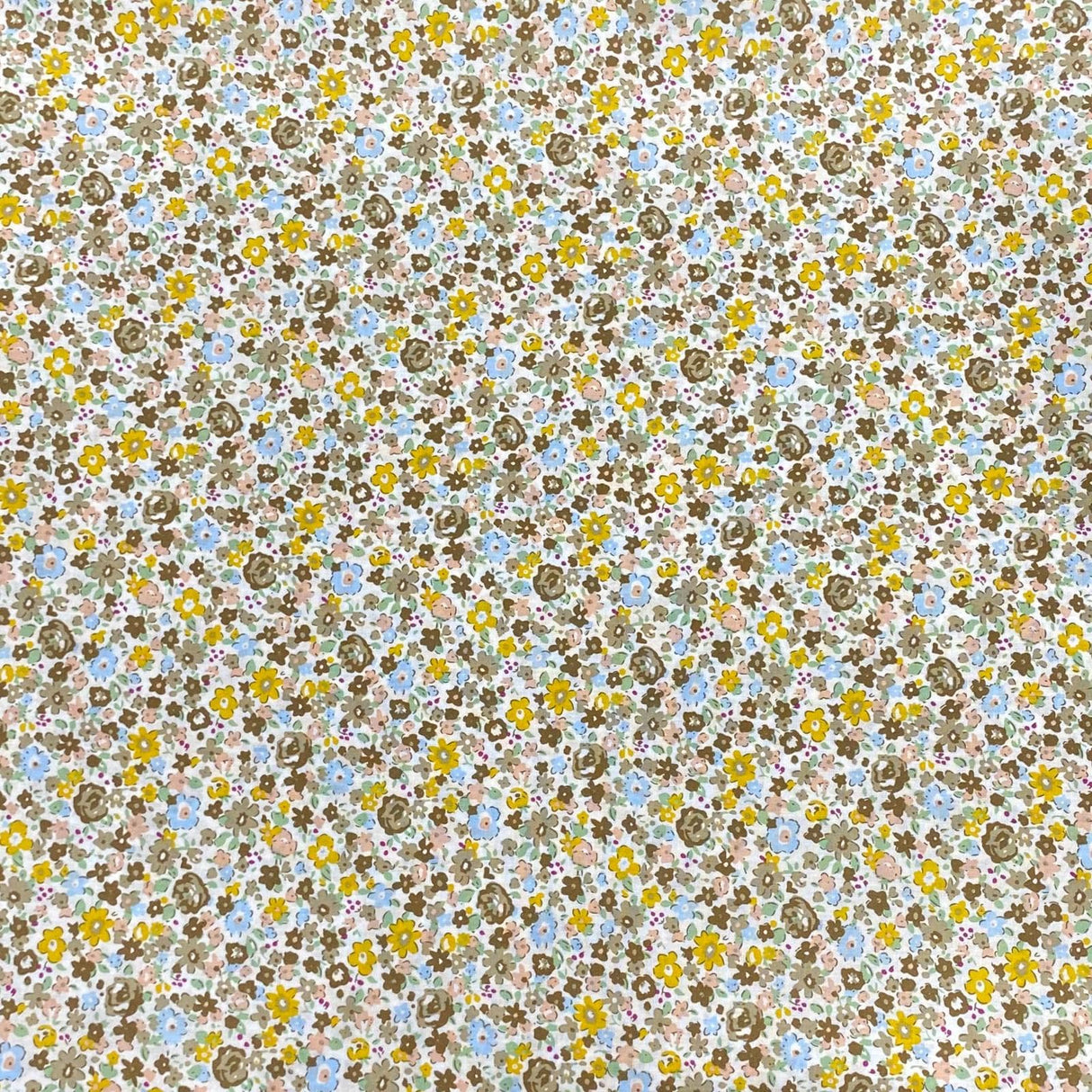 Pound A Metre Per Metre Per Metre Luxury Dressmaking 100% Digital Printed Cotton Lawn- 55" (Flower Field)