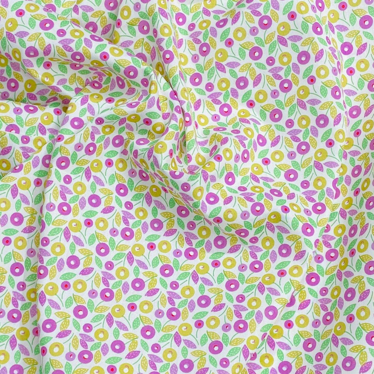 Pound A Metre Per Metre Per Metre Luxury Dressmaking 100% Digital Printed Cotton Lawn- 55" (Flower Garden)