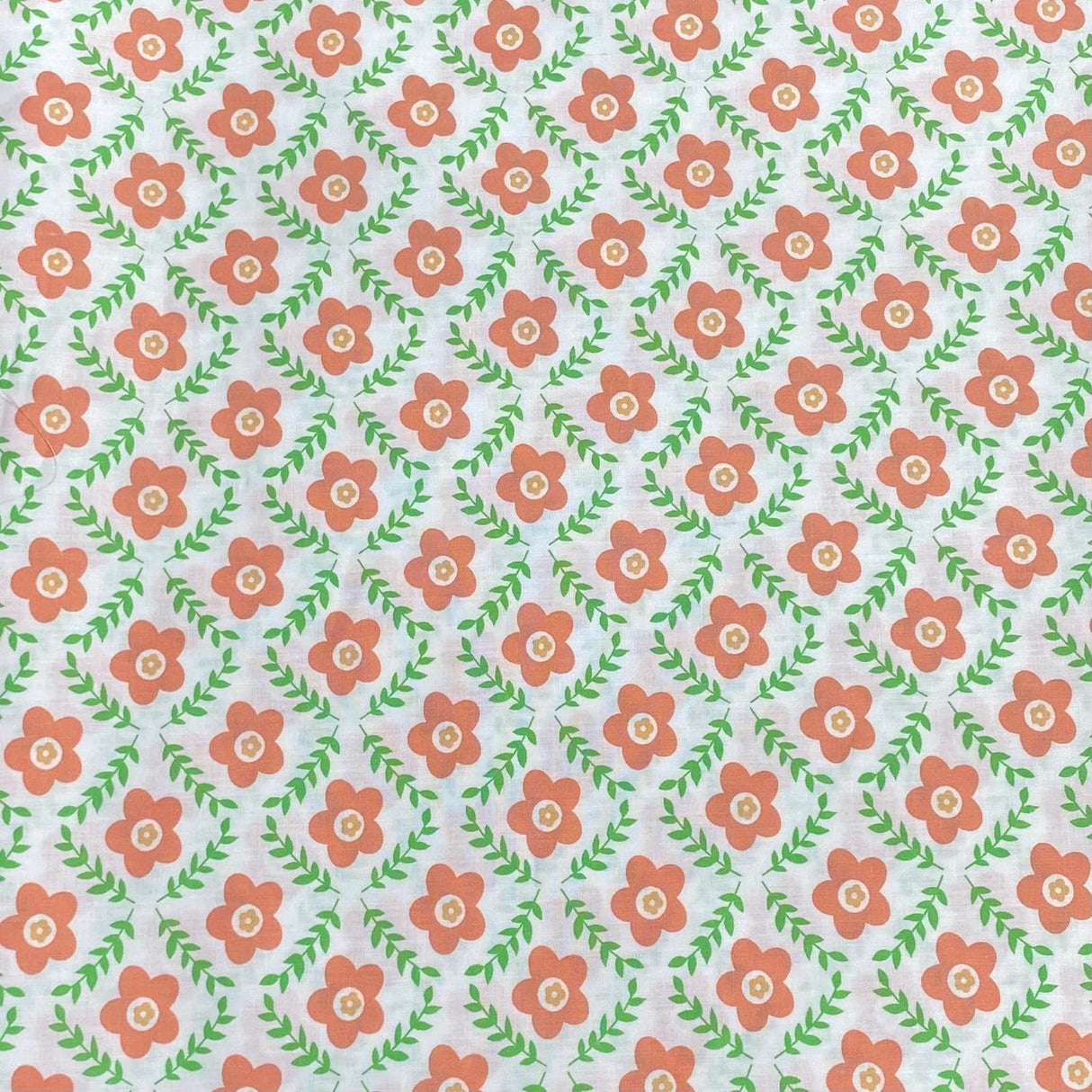 Pound A Metre Per Metre Per Metre Luxury Dressmaking 100% Digital Printed Cotton Lawn- 55" (Flower Patch)