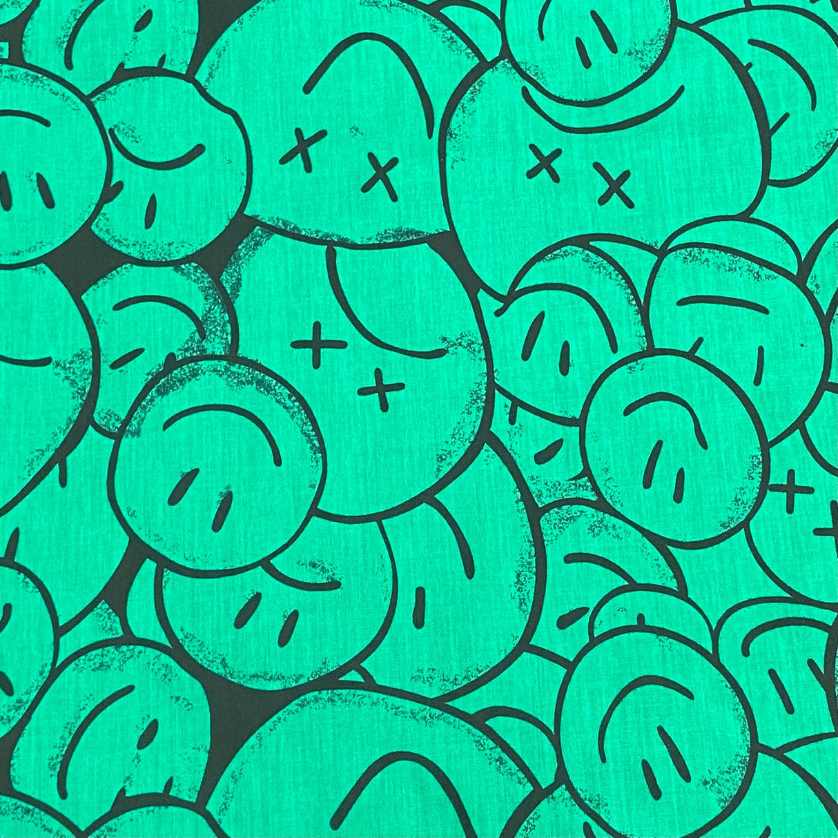 Pound A Metre Per Metre Per Metre Luxury Dressmaking 100% Digital Printed Cotton Lawn- 55" (Smile)