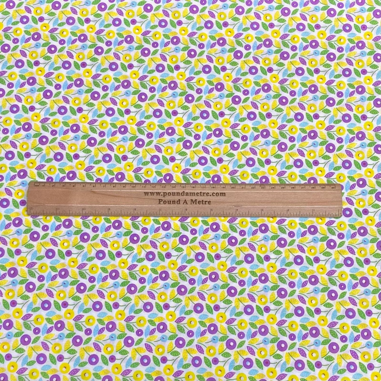 Pound A Metre Per Metre Per Metre Luxury Dressmaking 100% Digital Printed Cotton Lawn- 55" (Yellow & Lemon)