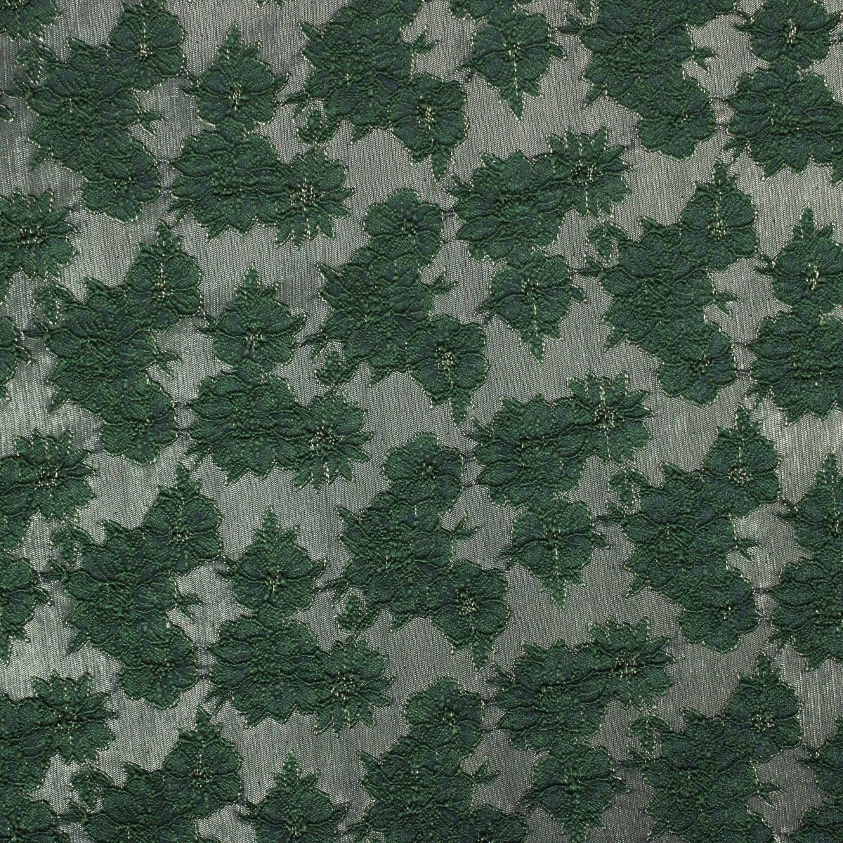 Pound A Metre Per Metre Per Metre Luxury Floral Brocade- 55” Wide (Bottle & Bronze Floral)
