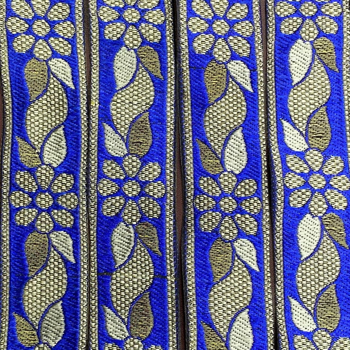 Pound A Metre Per Metre, Metallic Trimming, 25mm Wide (Royal & Gold)
