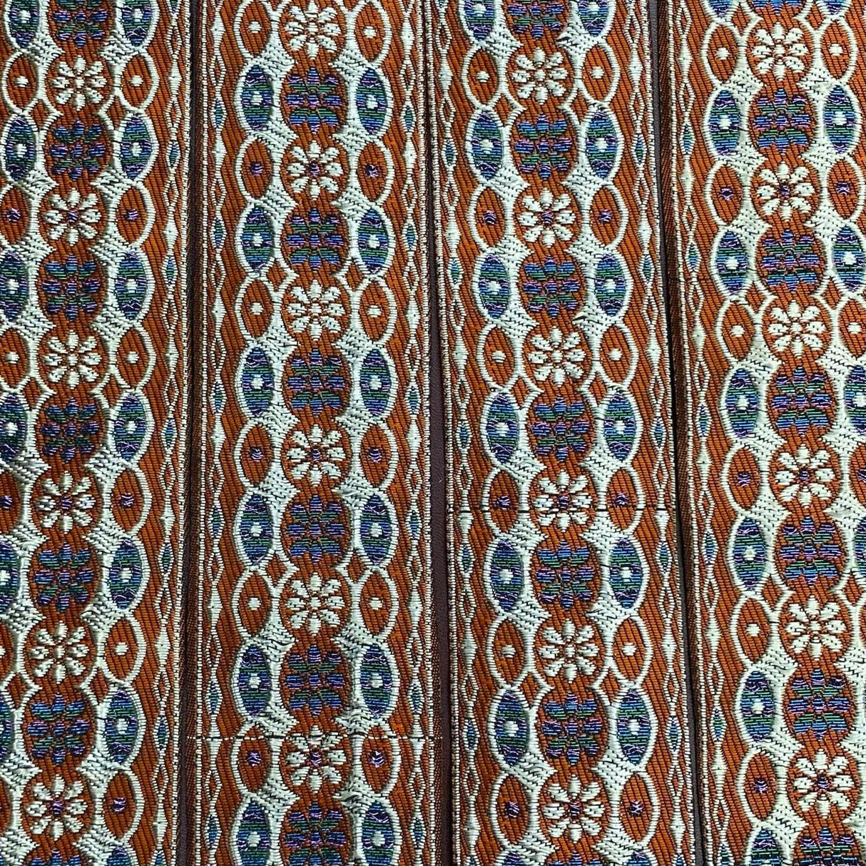 Pound A Metre Per Metre, Metallic Trimming, 45mm Wide (Brown & Light Gold)